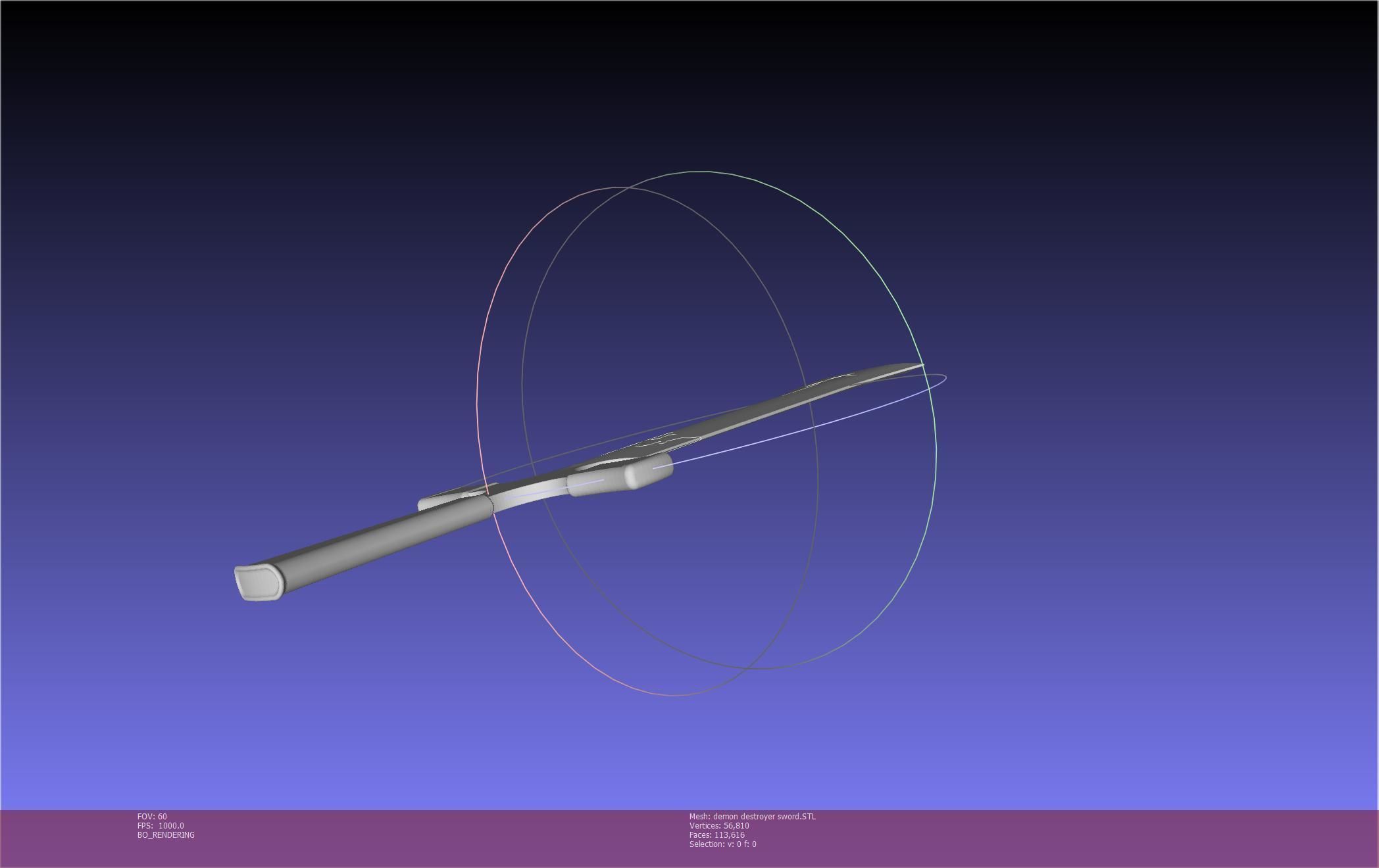 Black Clover Demon Destroyer Sword Printable Assembly 3D print model_36