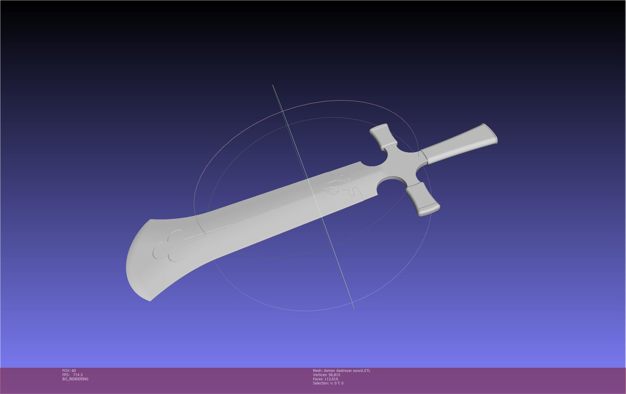Black Clover Demon Destroyer Sword Printable Assembly 3D print model_51