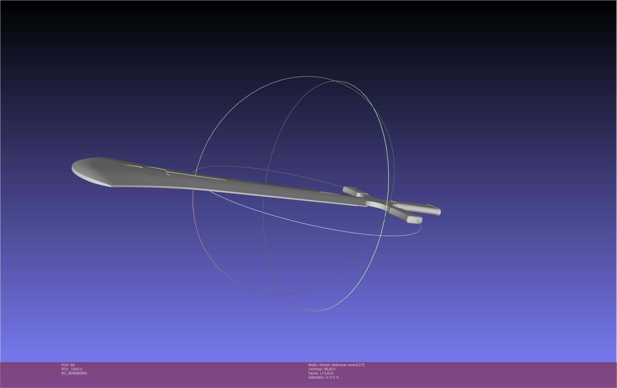 Black Clover Demon Destroyer Sword Printable Assembly 3D print model_44