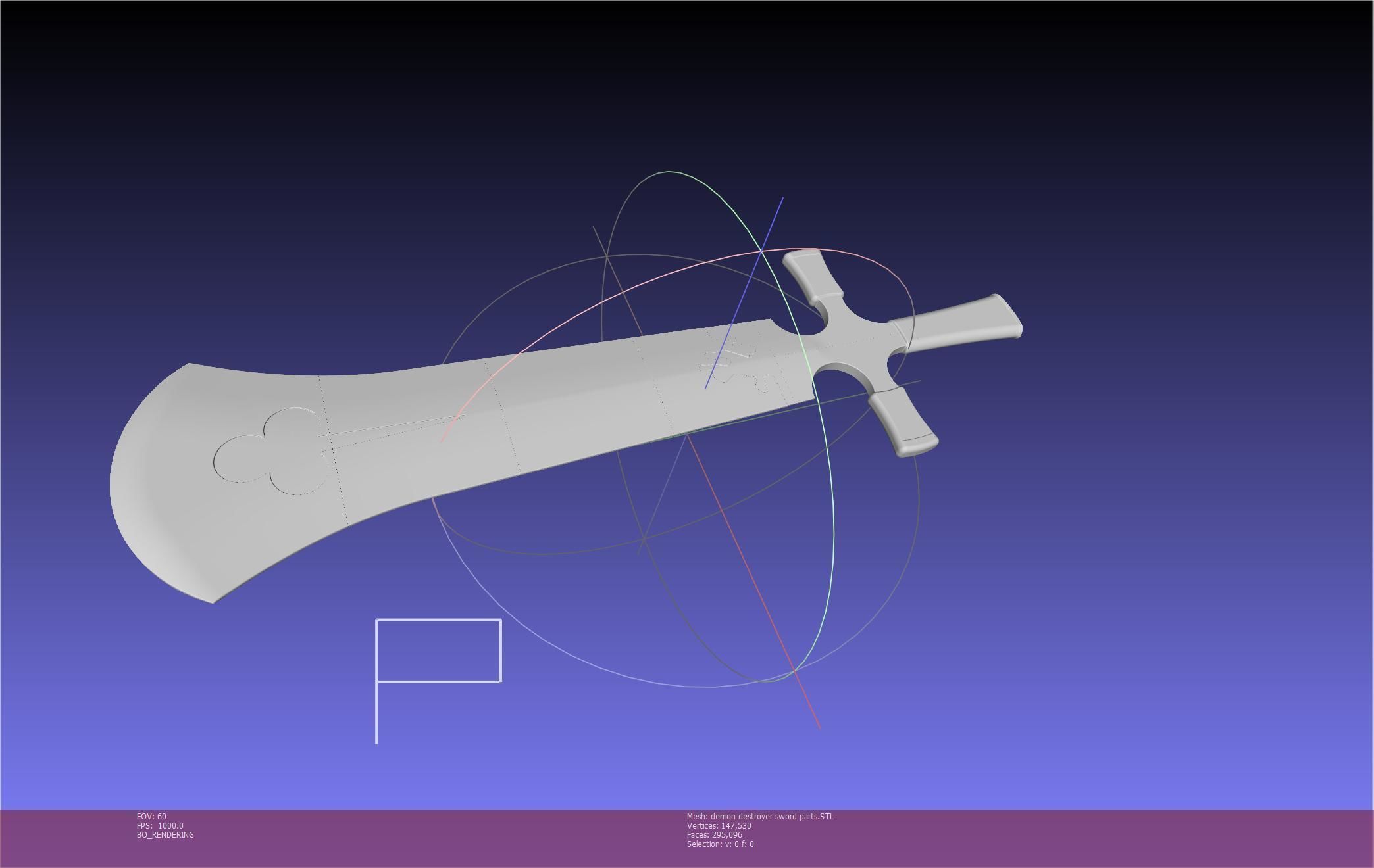 Black Clover Demon Destroyer Sword Printable Assembly 3D print model_68