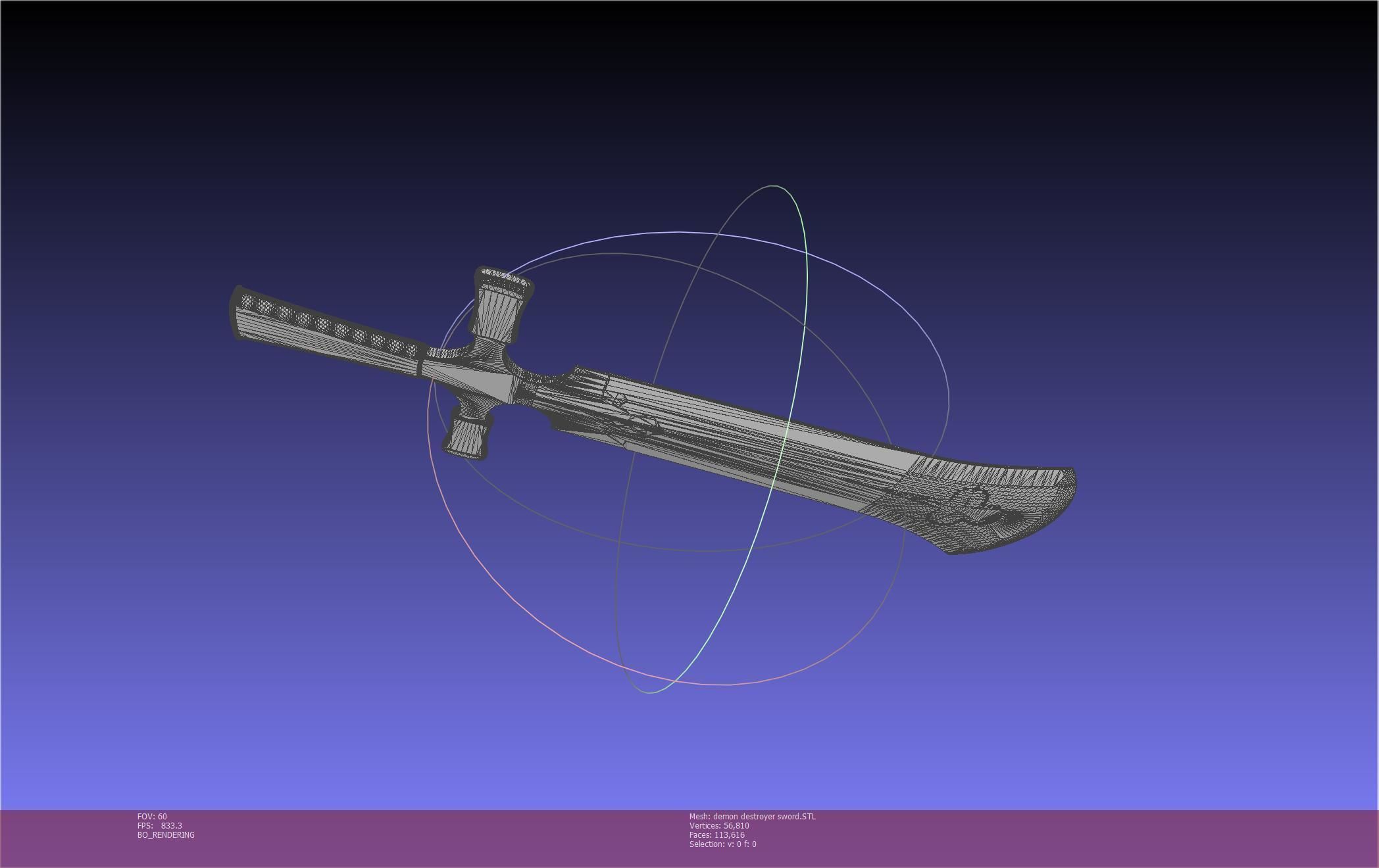 Black Clover Demon Destroyer Sword Printable Assembly 3D print model_15