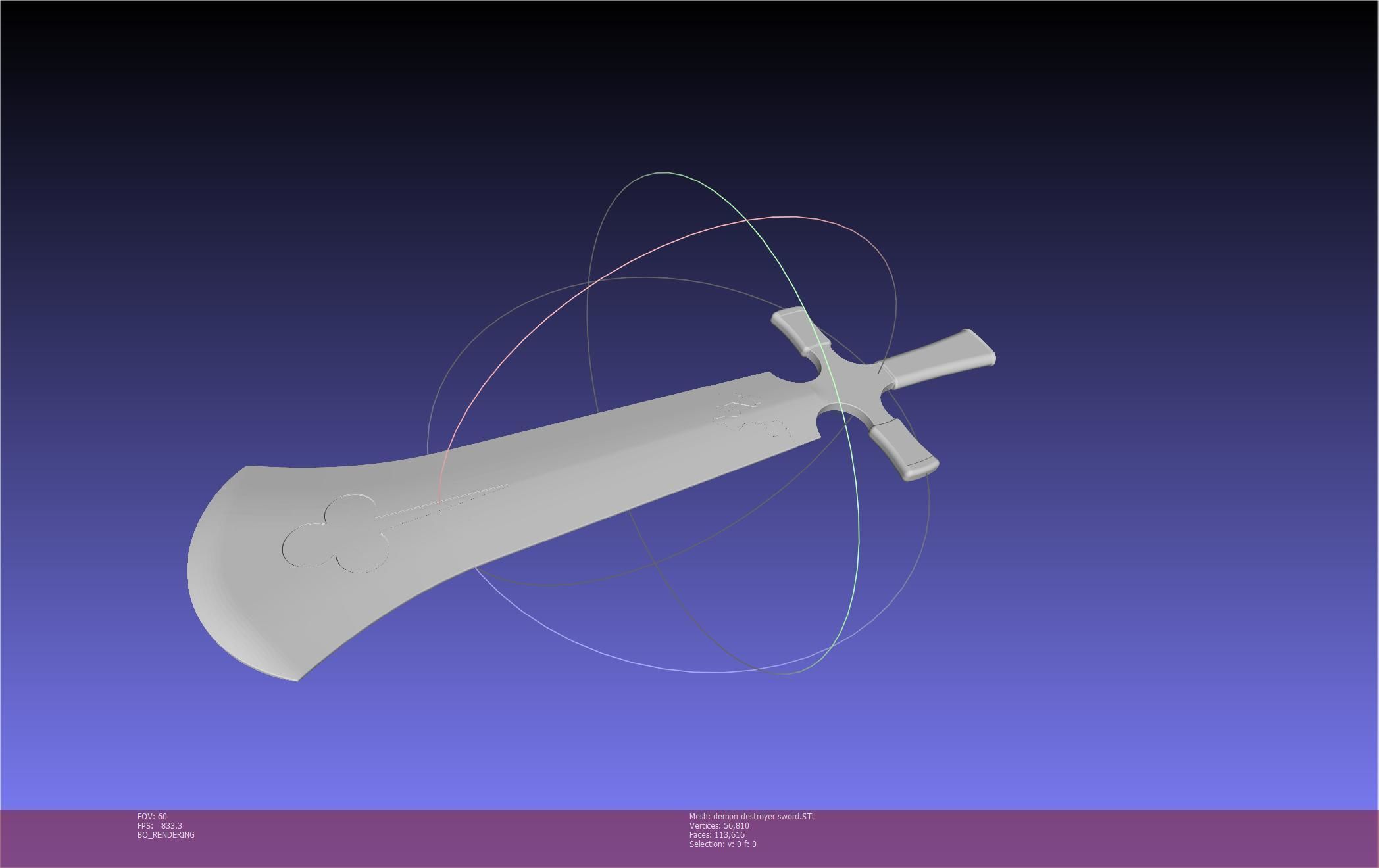 Black Clover Demon Destroyer Sword Printable Assembly 3D print model_39