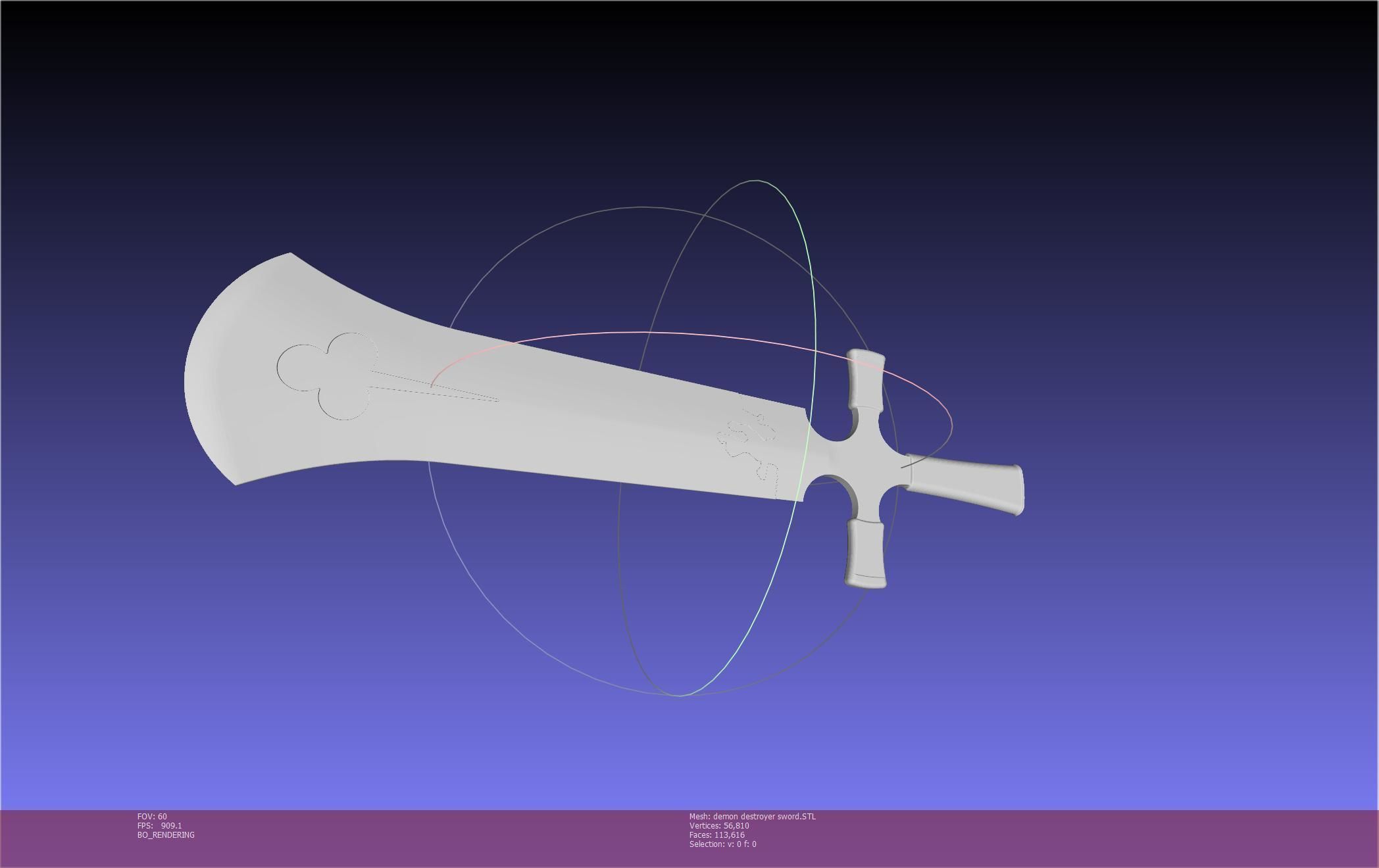 Black Clover Demon Destroyer Sword Printable Assembly 3D print model_43