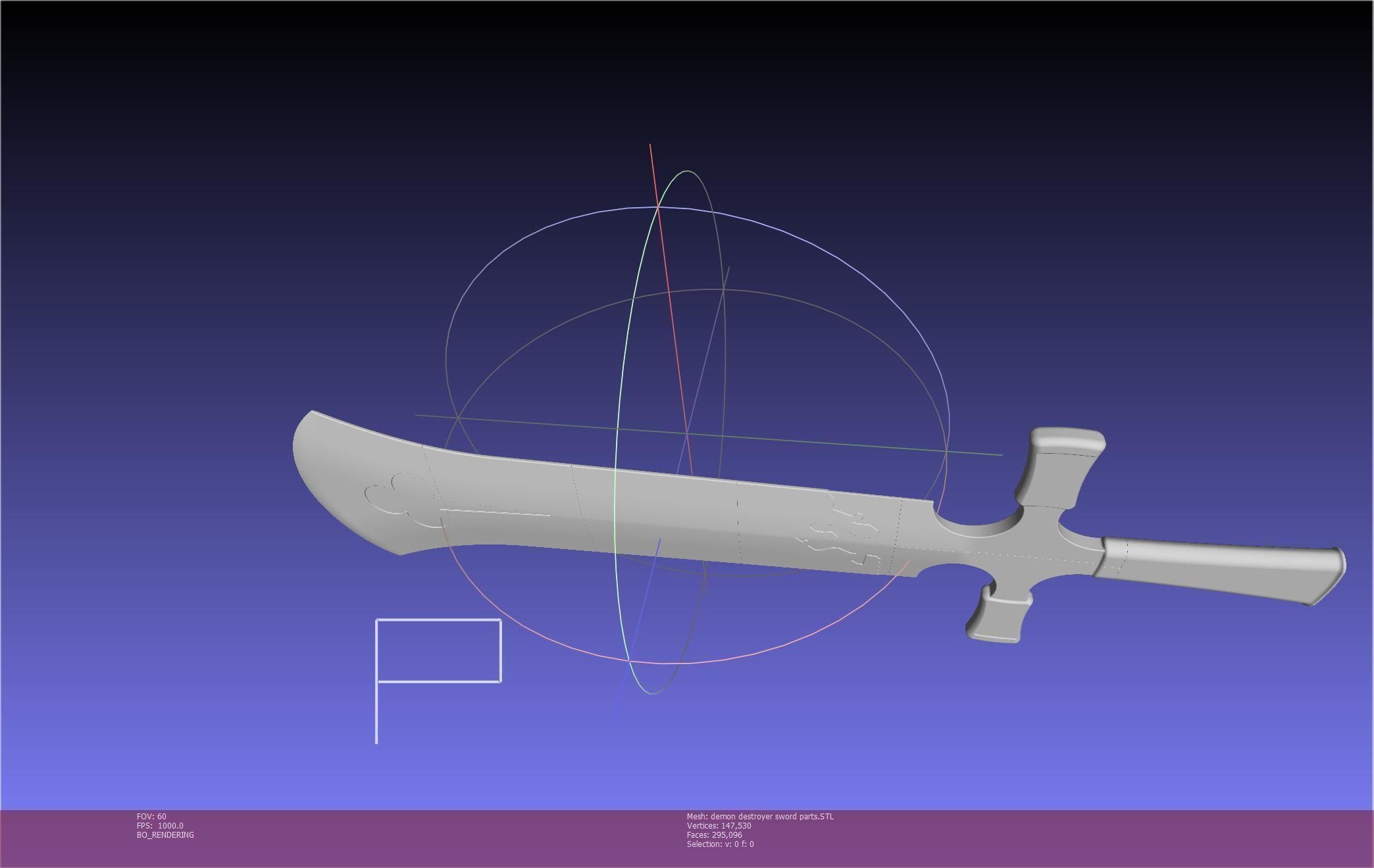 Black Clover Demon Destroyer Sword Printable Assembly 3D print model_72