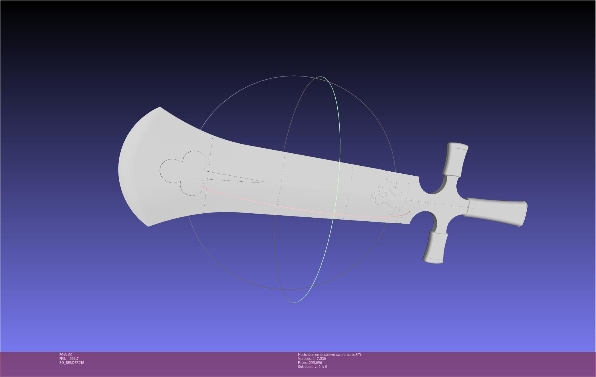 Black Clover Demon Destroyer Sword Printable Assembly 3D print model_70