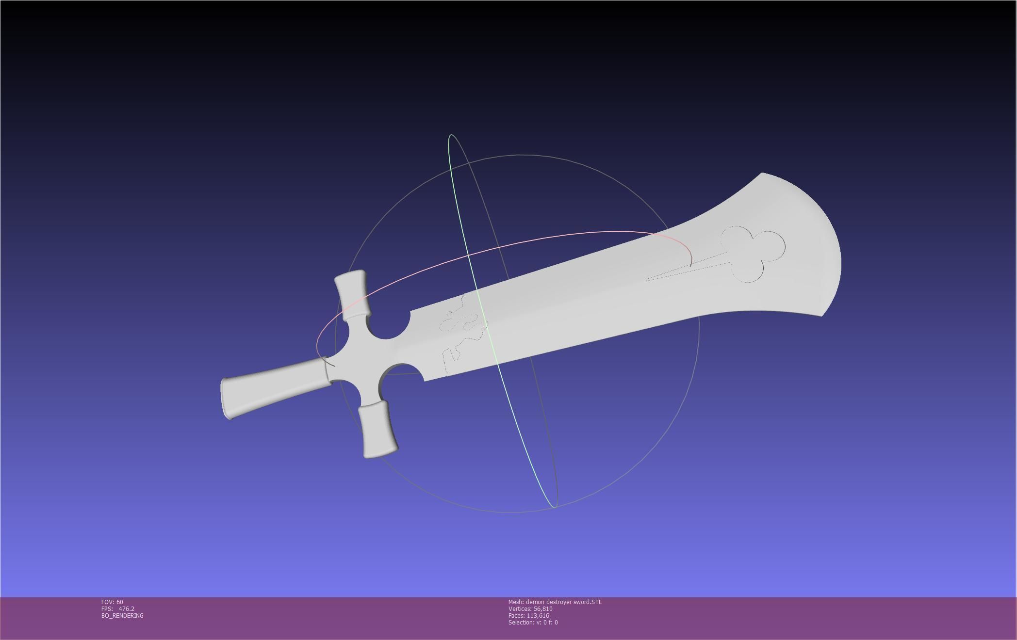 Black Clover Demon Destroyer Sword Printable Assembly 3D print model_21