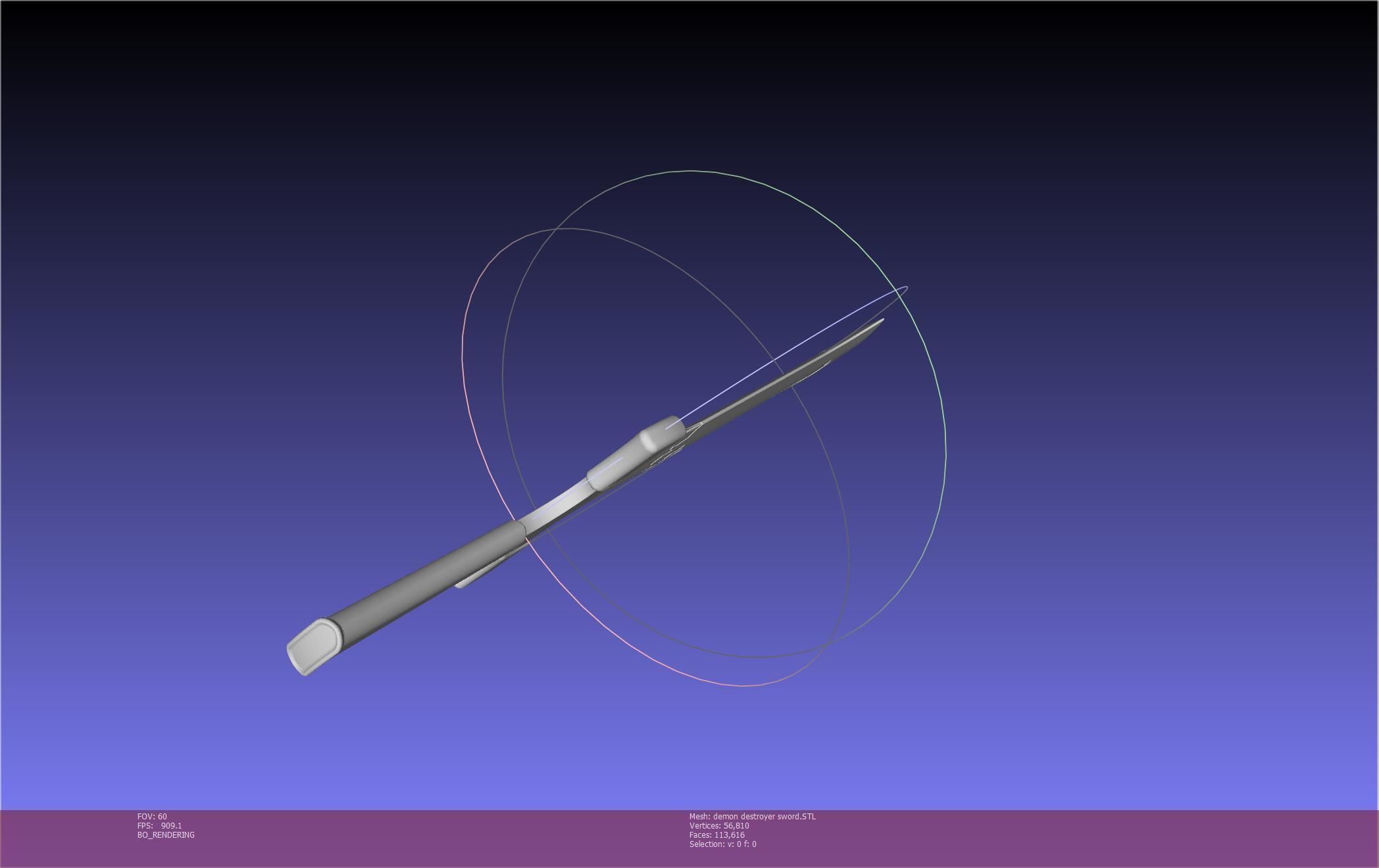 Black Clover Demon Destroyer Sword Printable Assembly 3D print model_47