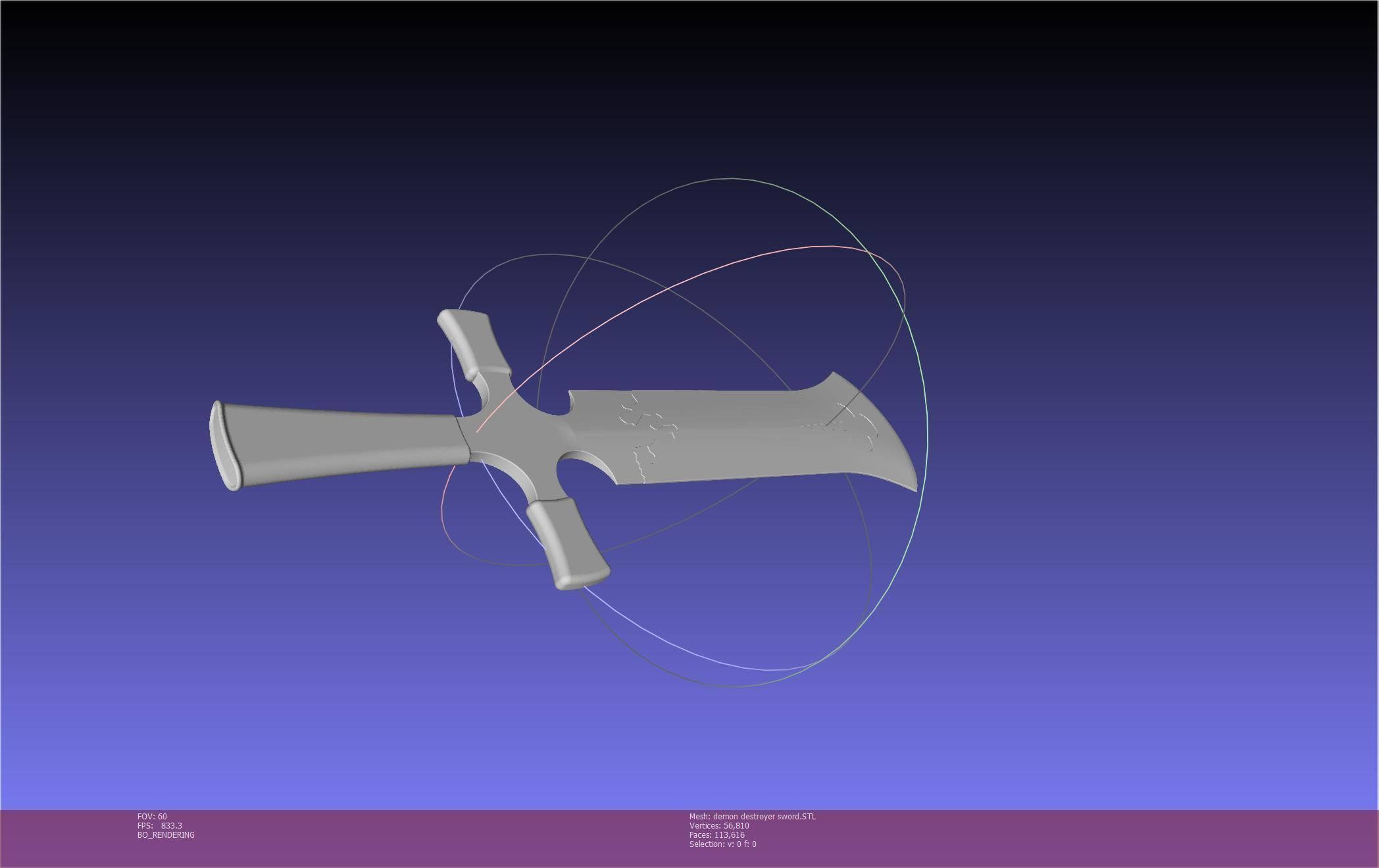 Black Clover Demon Destroyer Sword Printable Assembly 3D print model_26