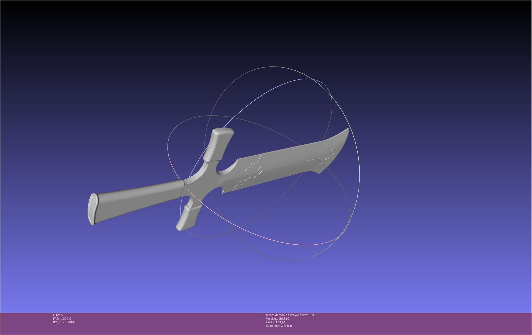 Black Clover Demon Destroyer Sword Printable Assembly 3D print model_48