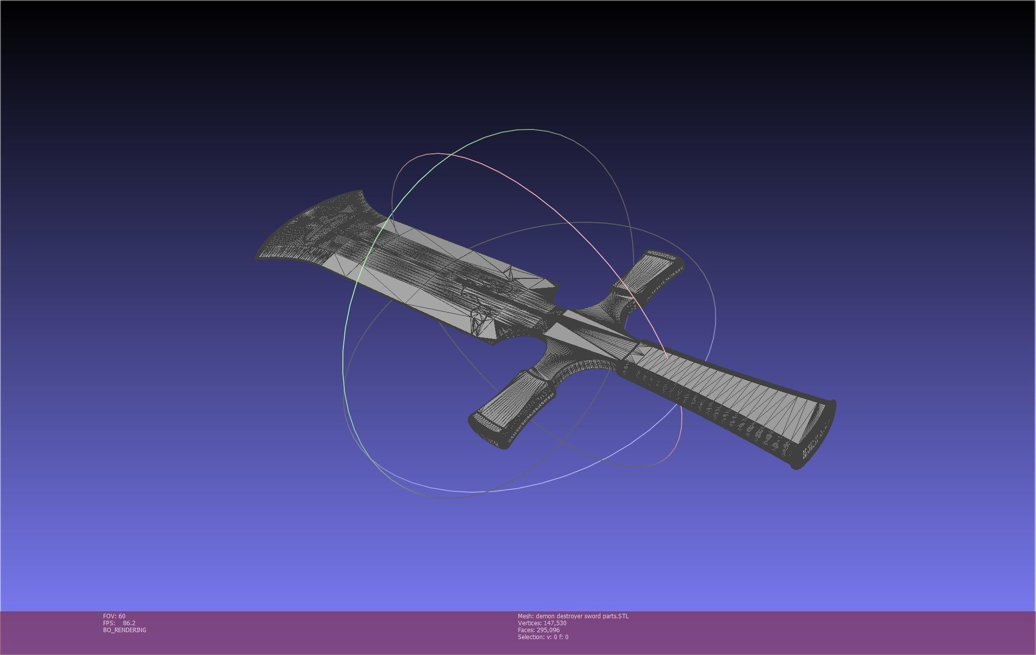 Black Clover Demon Destroyer Sword Printable Assembly 3D print model_59