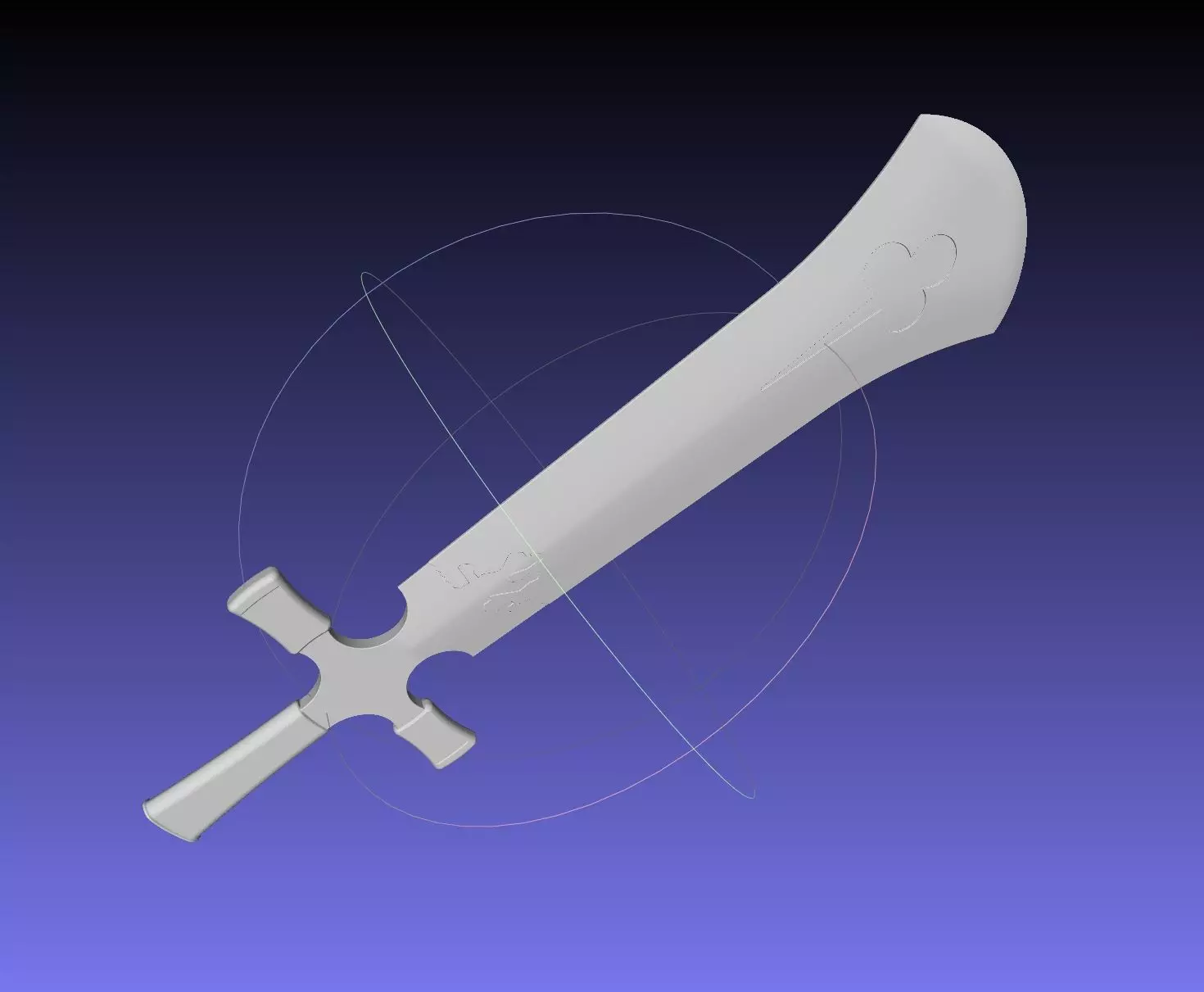 Black Clover Demon Destroyer Sword Printable Assembly 3D print model_0