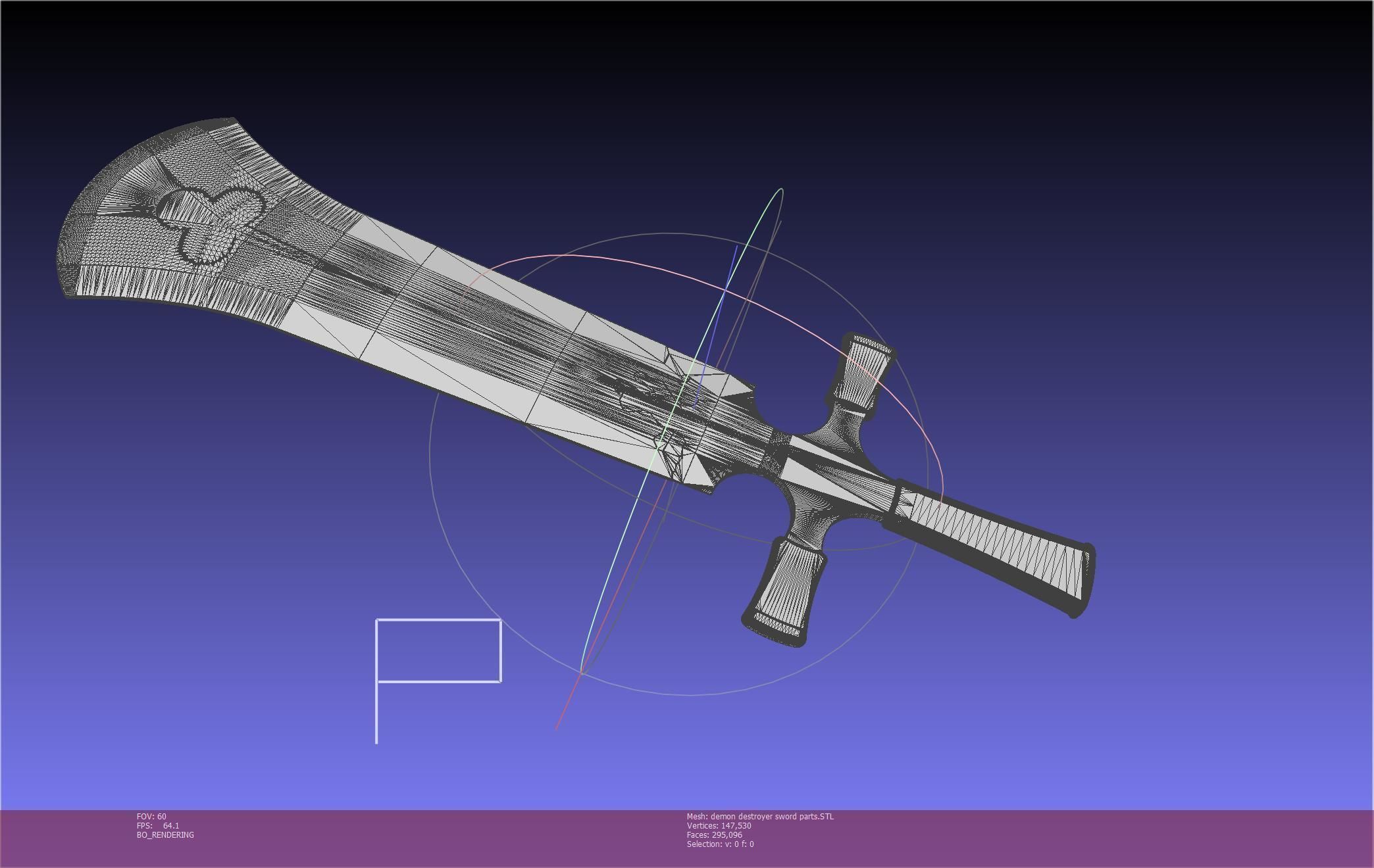 Black Clover Demon Destroyer Sword Printable Assembly 3D print model_58