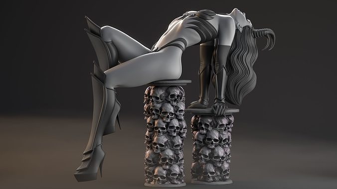 Demoness 3d print model 3D print model