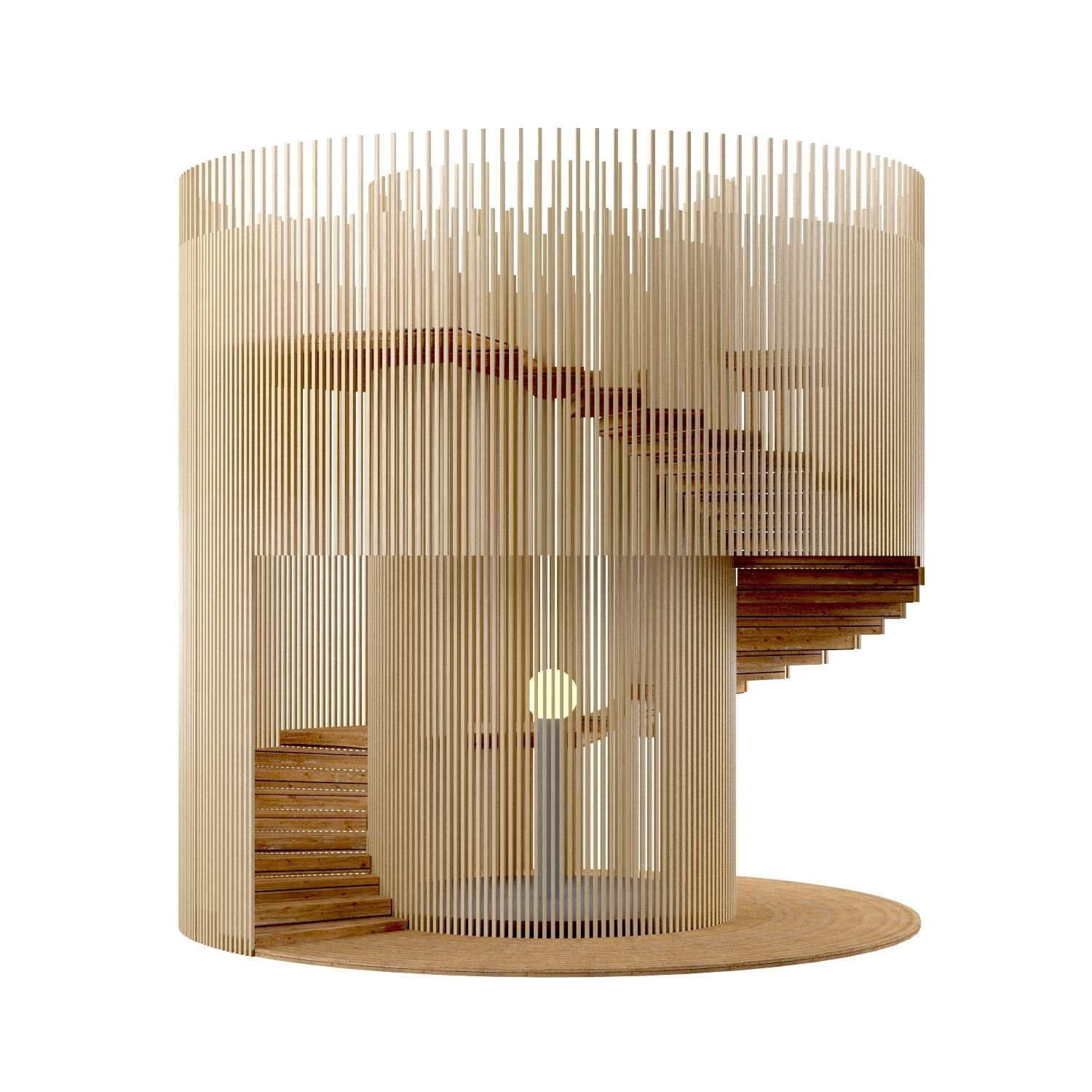 Lighthouse wooden  3D model_1