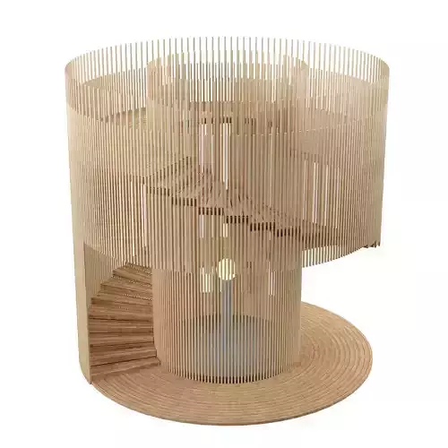 Lighthouse wooden  3D model