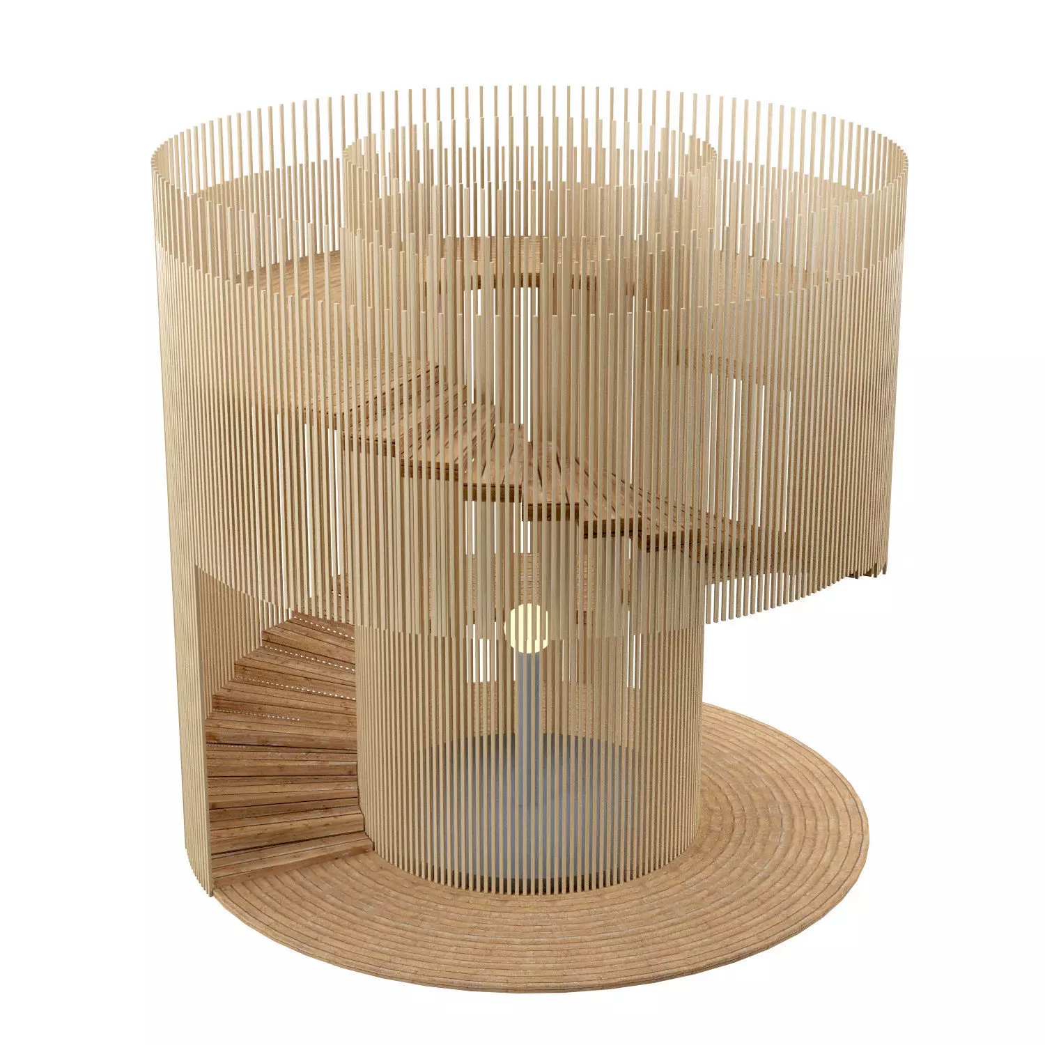 Lighthouse wooden  3D model_0