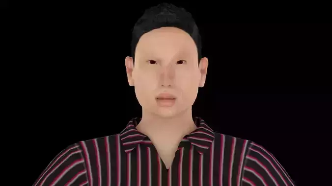 Model 3 man in jeans and shirt