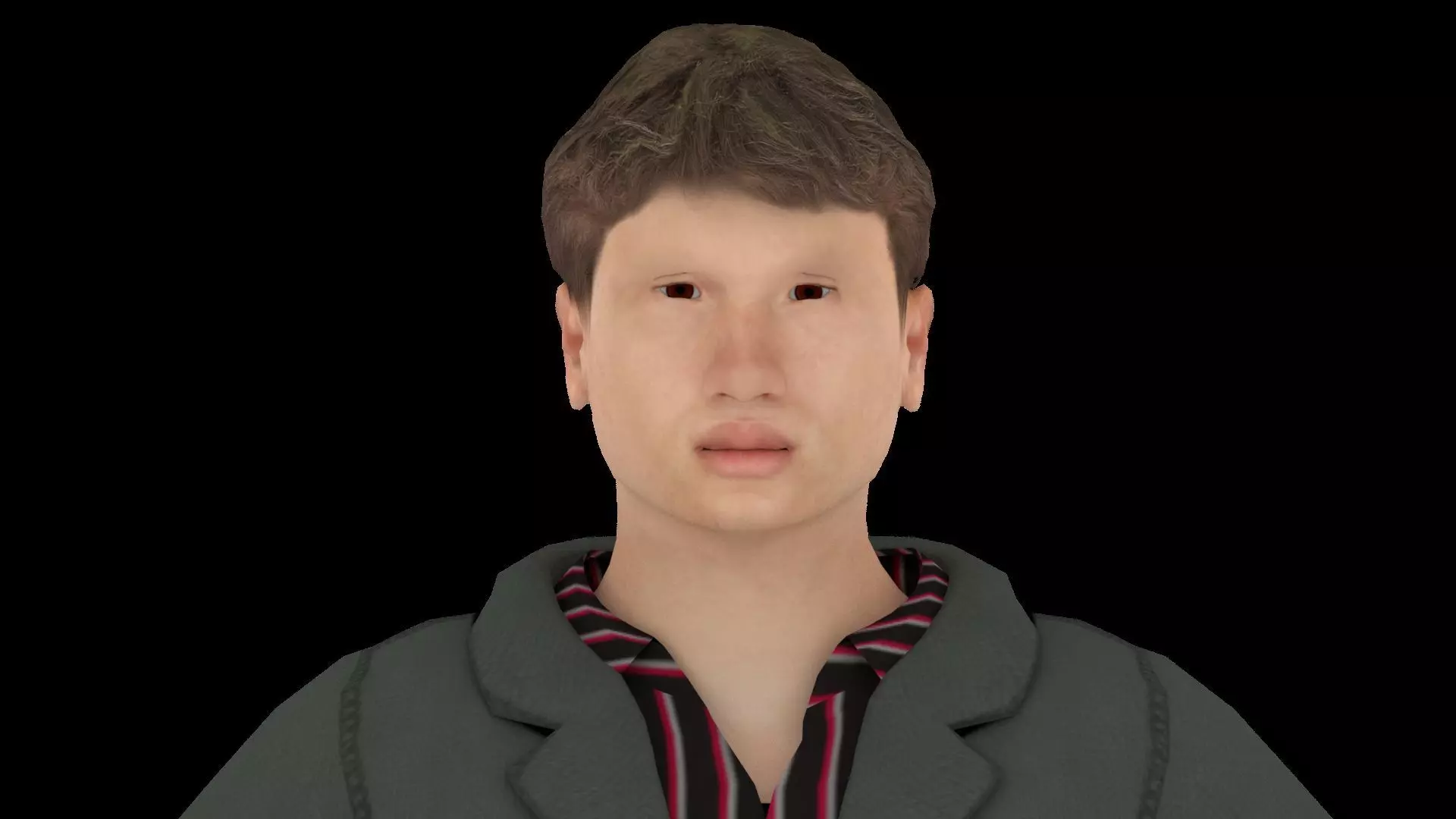 Model 5 man in jacket and jeans 3D model_0