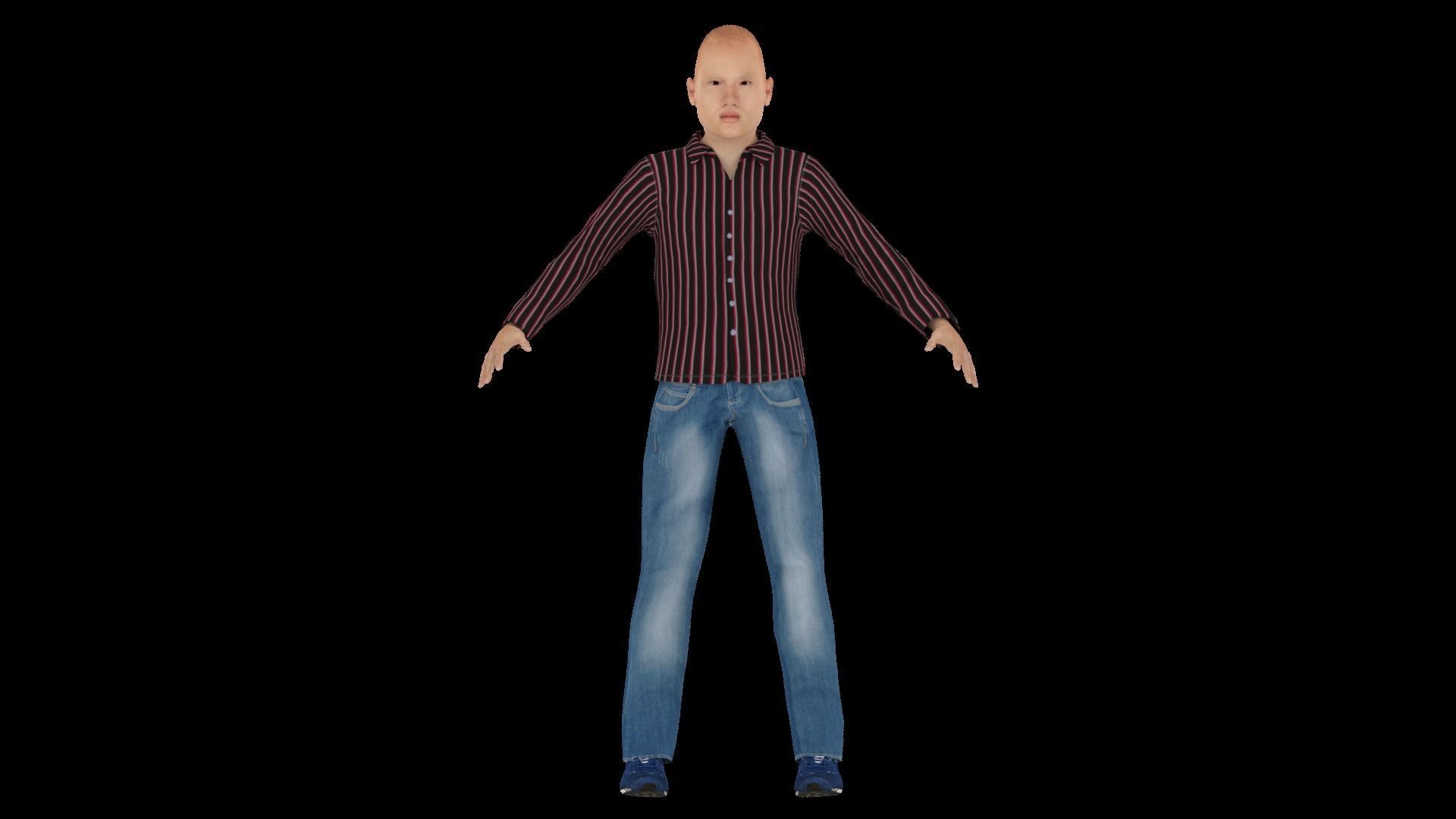 Model 9 man 3D model_2