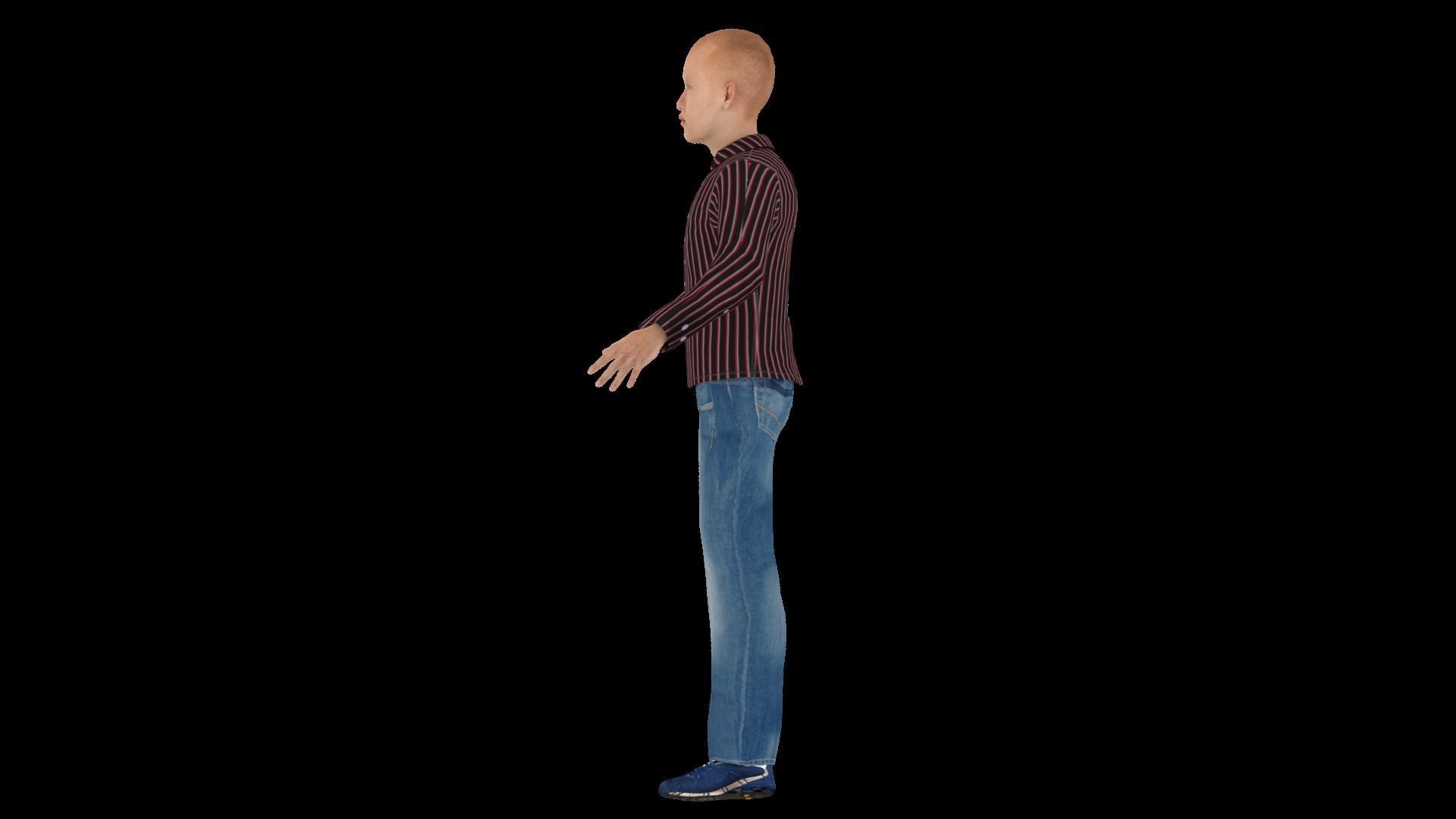 Model 9 man 3D model_3