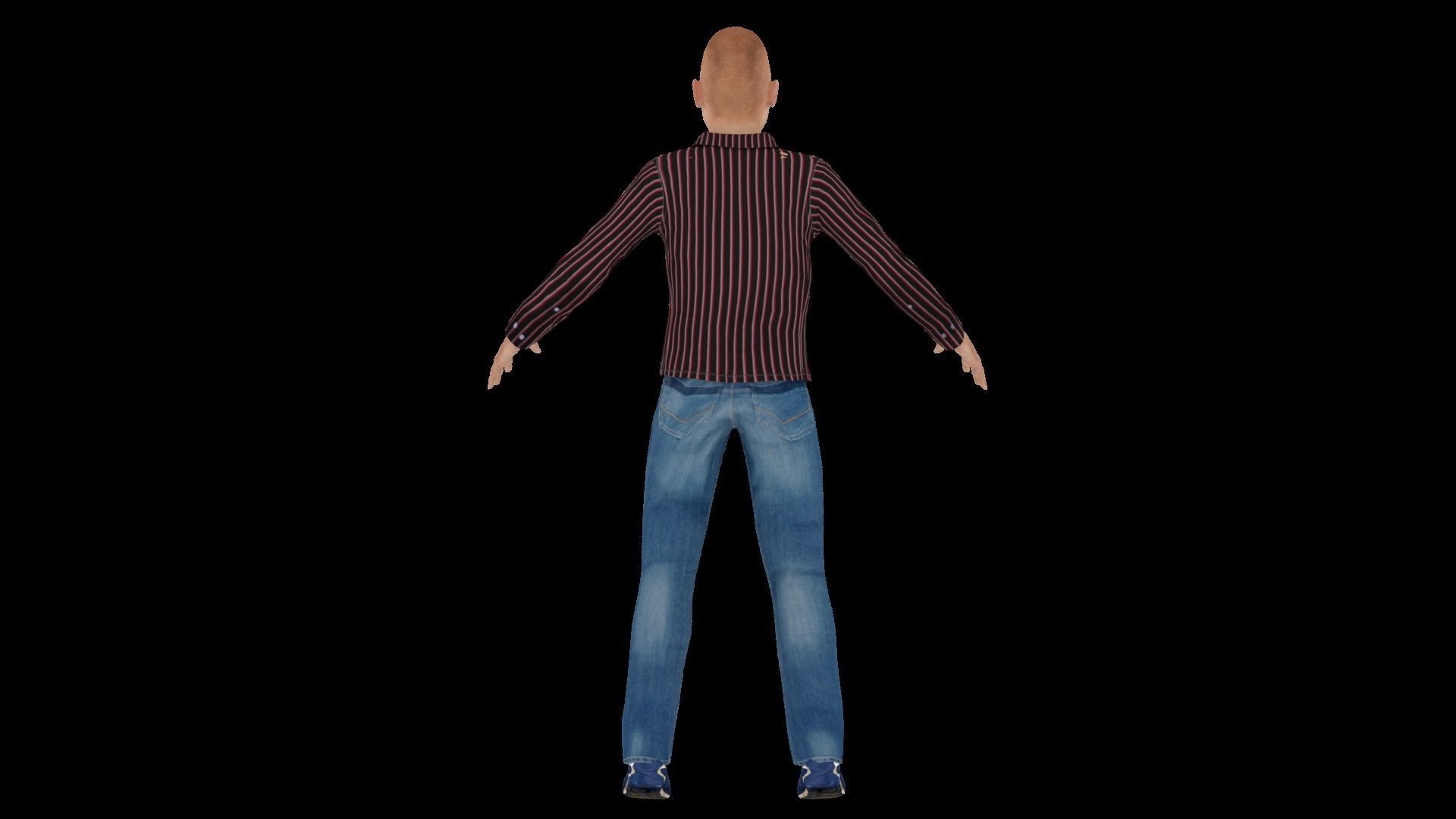 Model 9 man 3D model_4