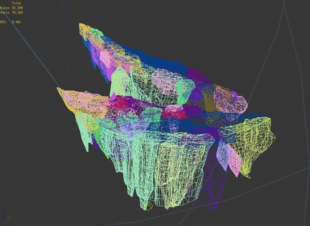 Dragon Hall - Right Upper Cliff 324 3D model_4