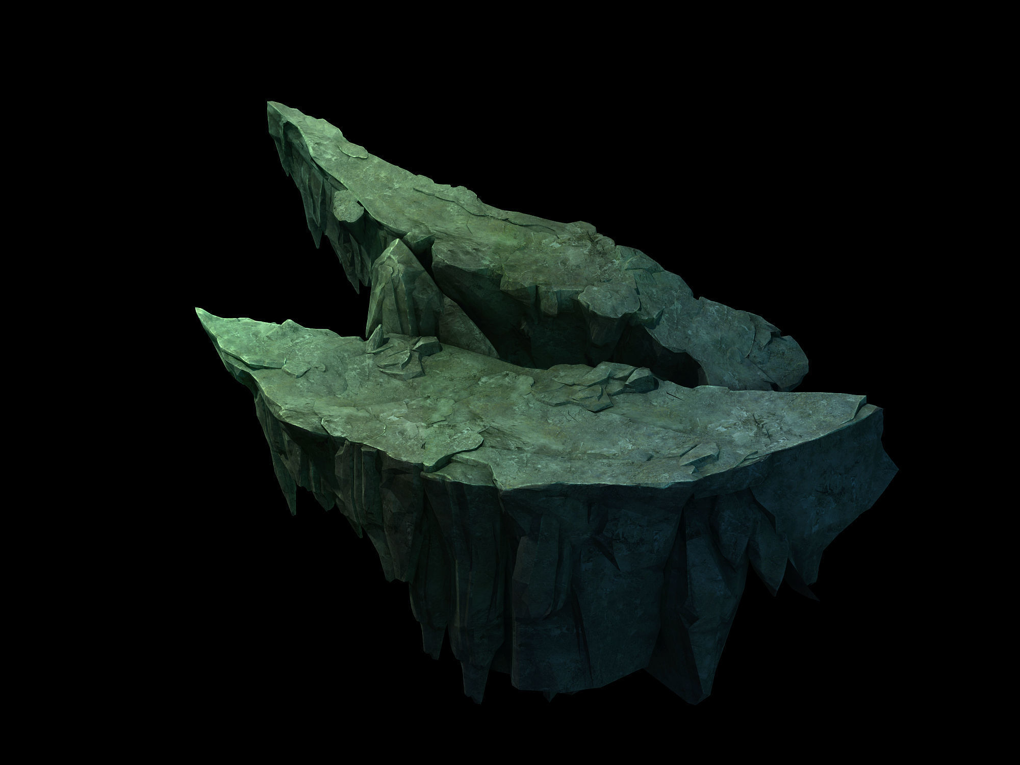 Dragon Hall - Right Upper Cliff 324 3D model_1