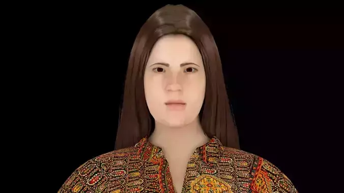 Model 3 woman in dress