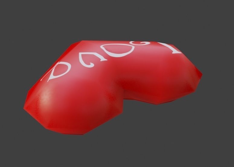 Heart Extreme Low Poly - Textured - Coracao Low-poly 3D model_4