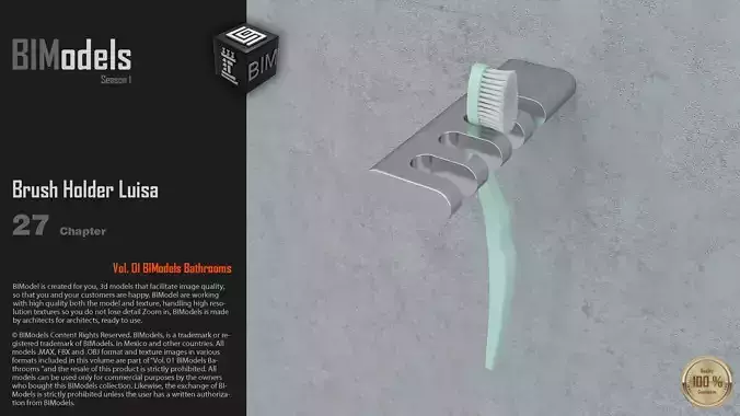 0127 Brush Holder Luisa