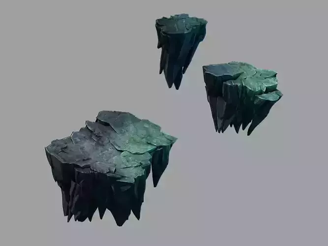 Dragon Hall - Left Cliff 0231 3D model