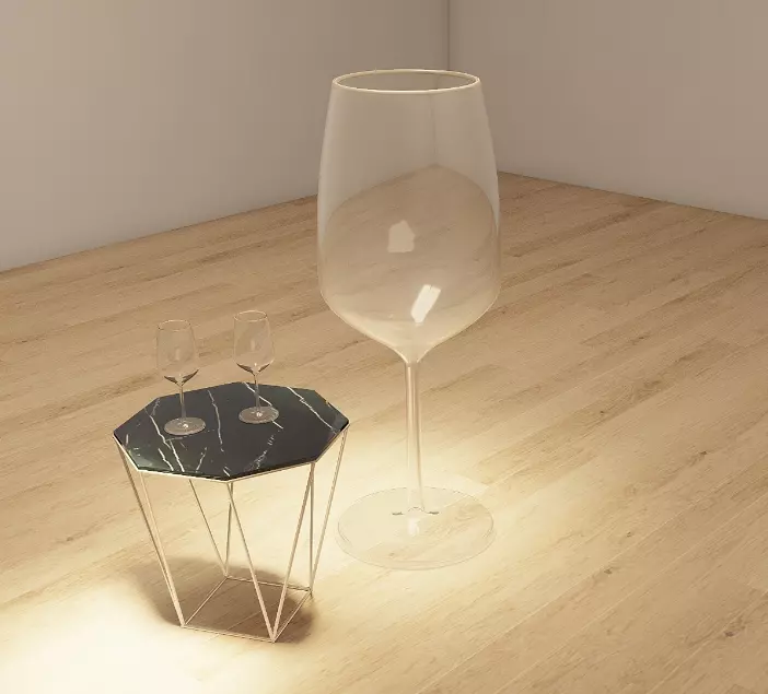 Wine Glass 3D model_0