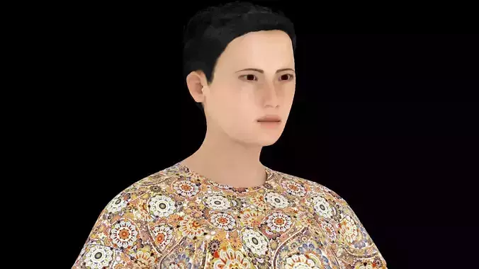 Model 8 woman in shorts