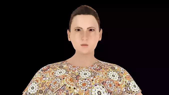 Model 6 woman in jeans