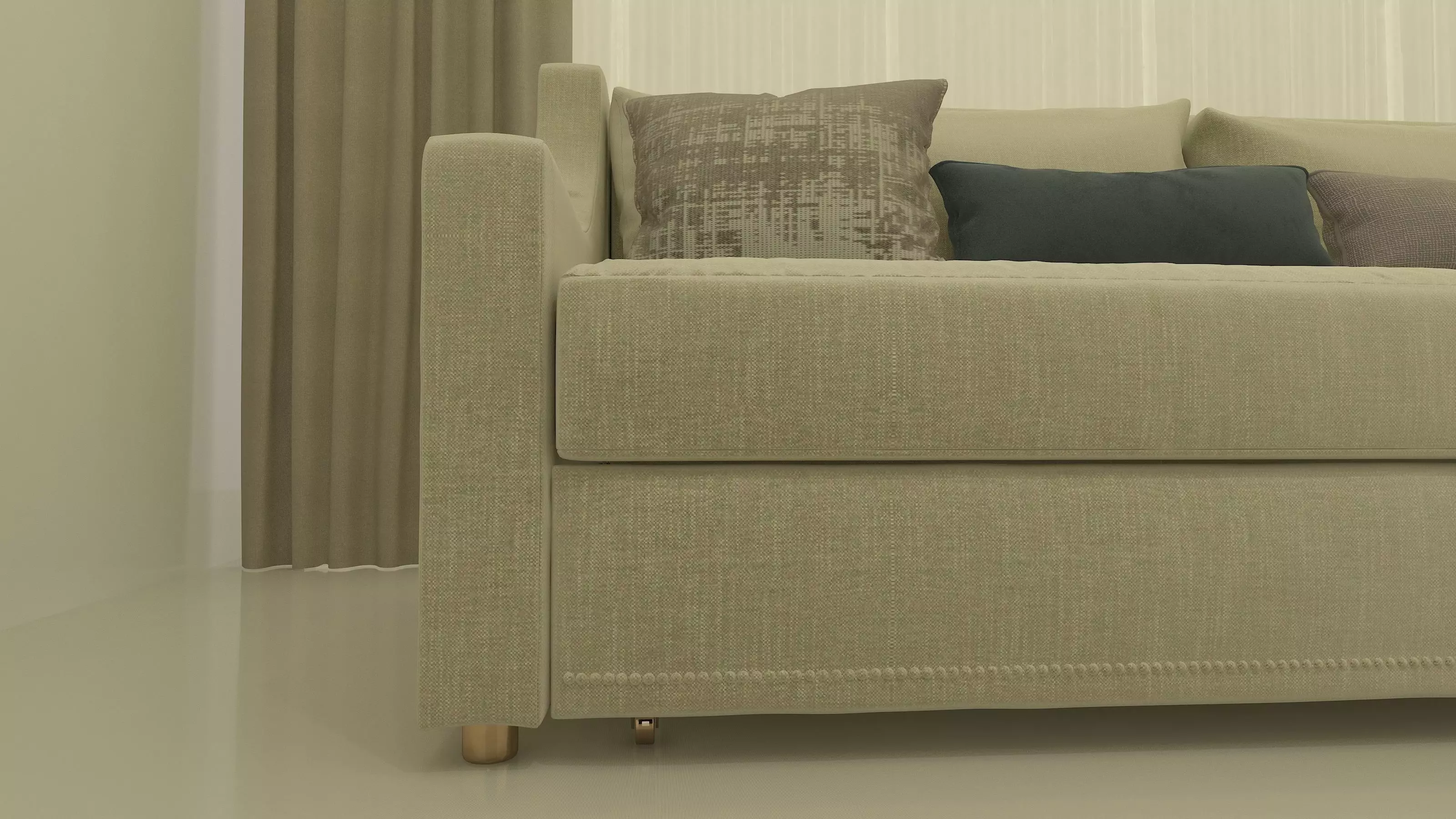 two seat sofa Free 3D model