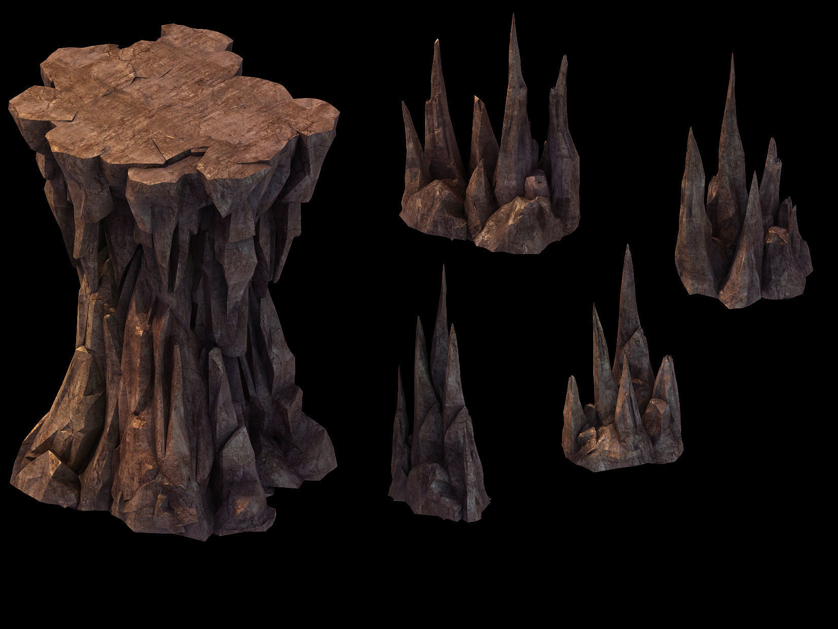 Stone Dragon Forbidden - Stone Combination 3D model_1