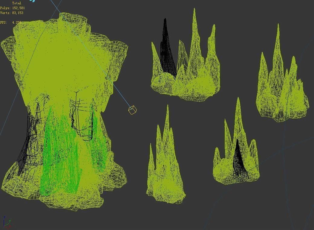 Stone Dragon Forbidden - Stone Combination 3D model_5