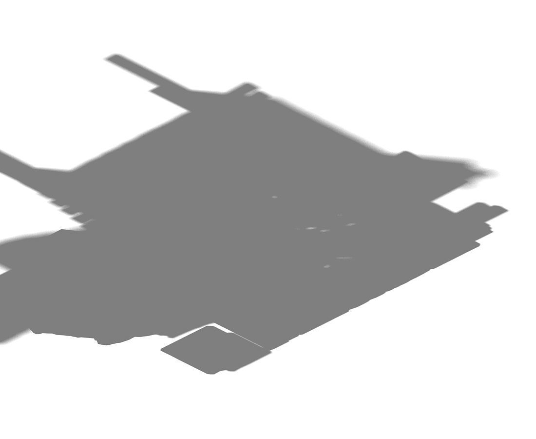 Stone Tomb Map - Doorway Staircase Base 02 3D model_3