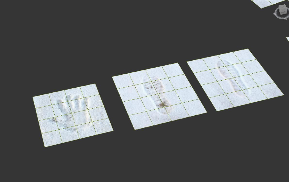 Prints in the snow 3D model_5