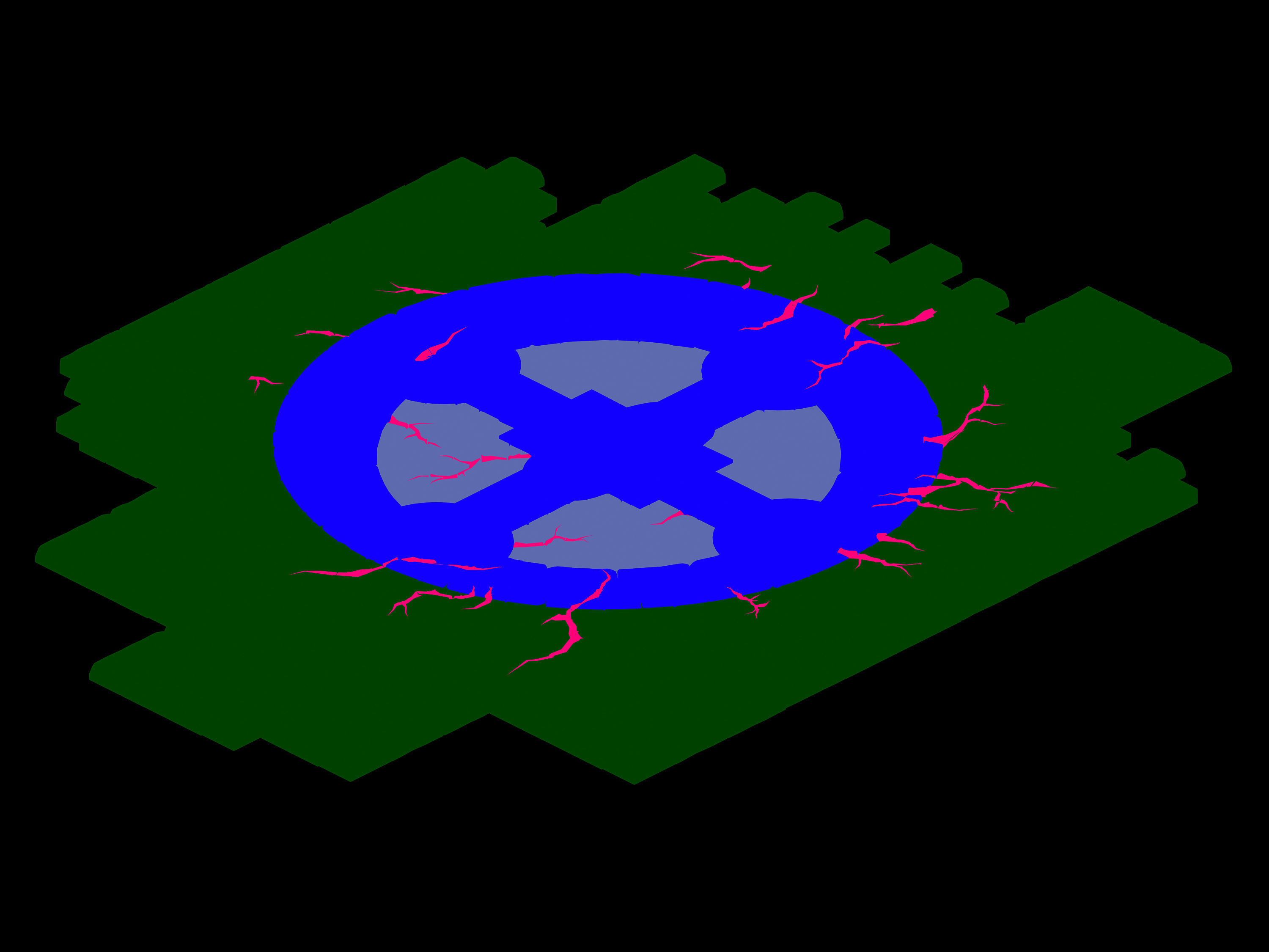Stone Tomb Map - Central Surface 03 3D model_3