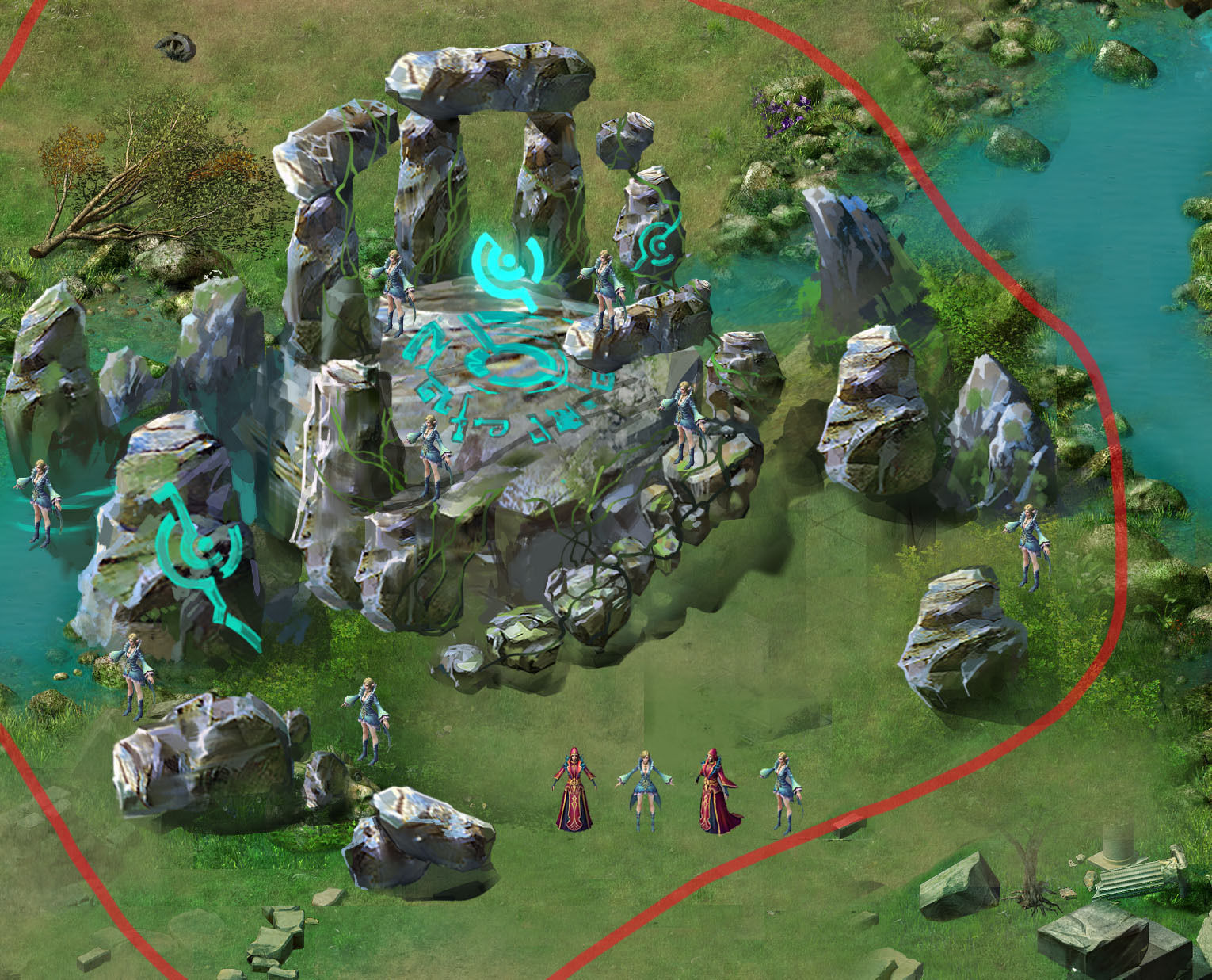 Stone Nagisen Grassland - Altar 01 3D model_4