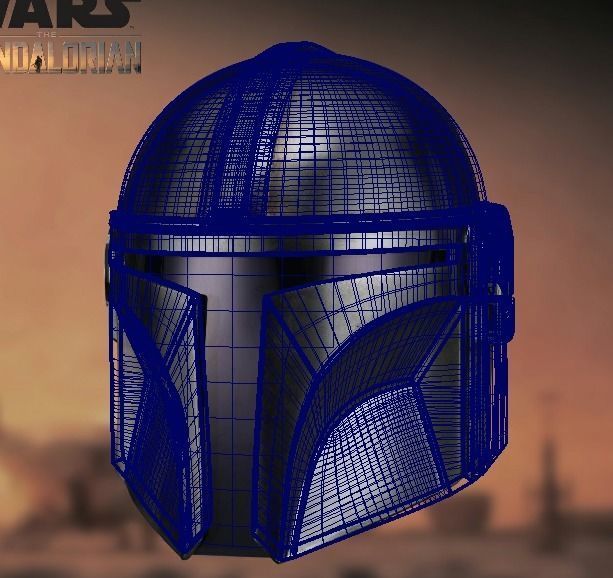 Mandalorian Helmet 3D print model_7