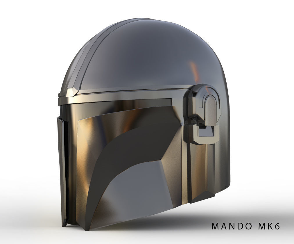 Mandalorian Helmet 3D print model_1