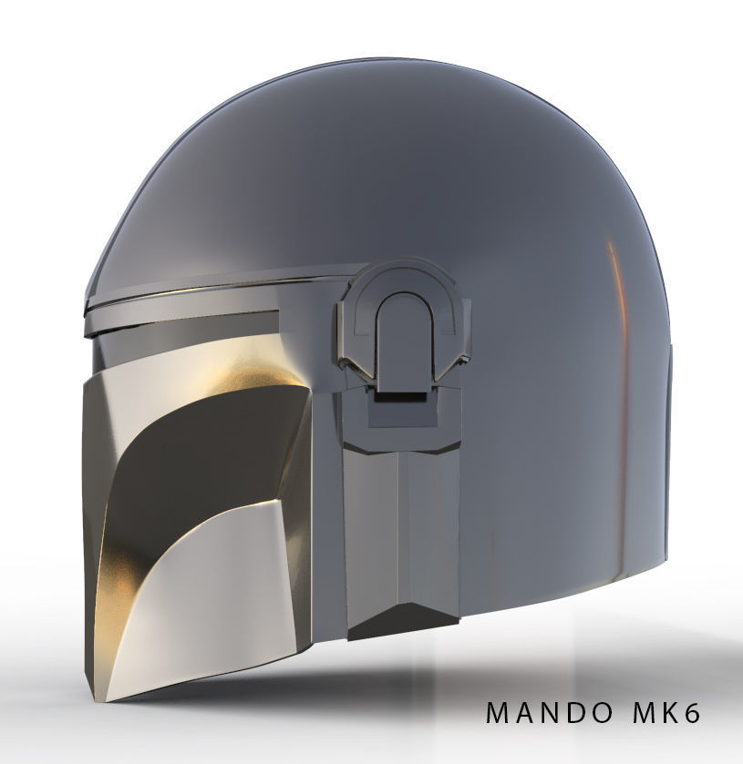 Mandalorian Helmet 3D print model_2