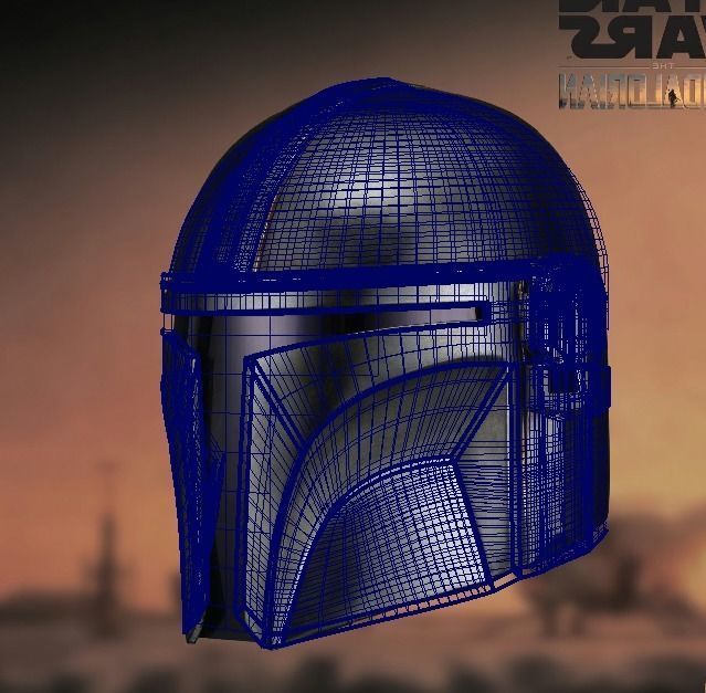Mandalorian Helmet 3D print model_6
