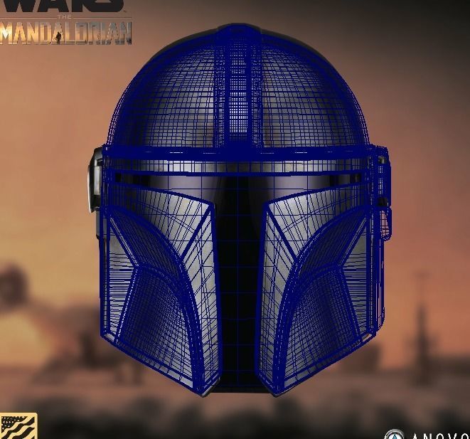 Mandalorian Helmet 3D print model_5