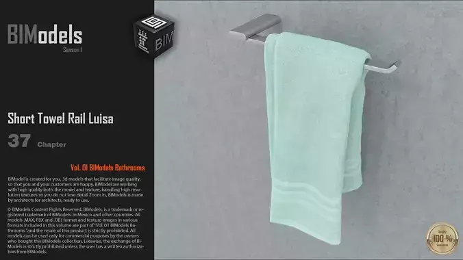 0137 Short Towel Rail Luisa