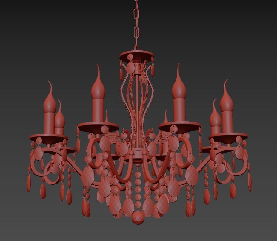 Vesuvio E Chandelier 1 1 8 601 G 3D model_1