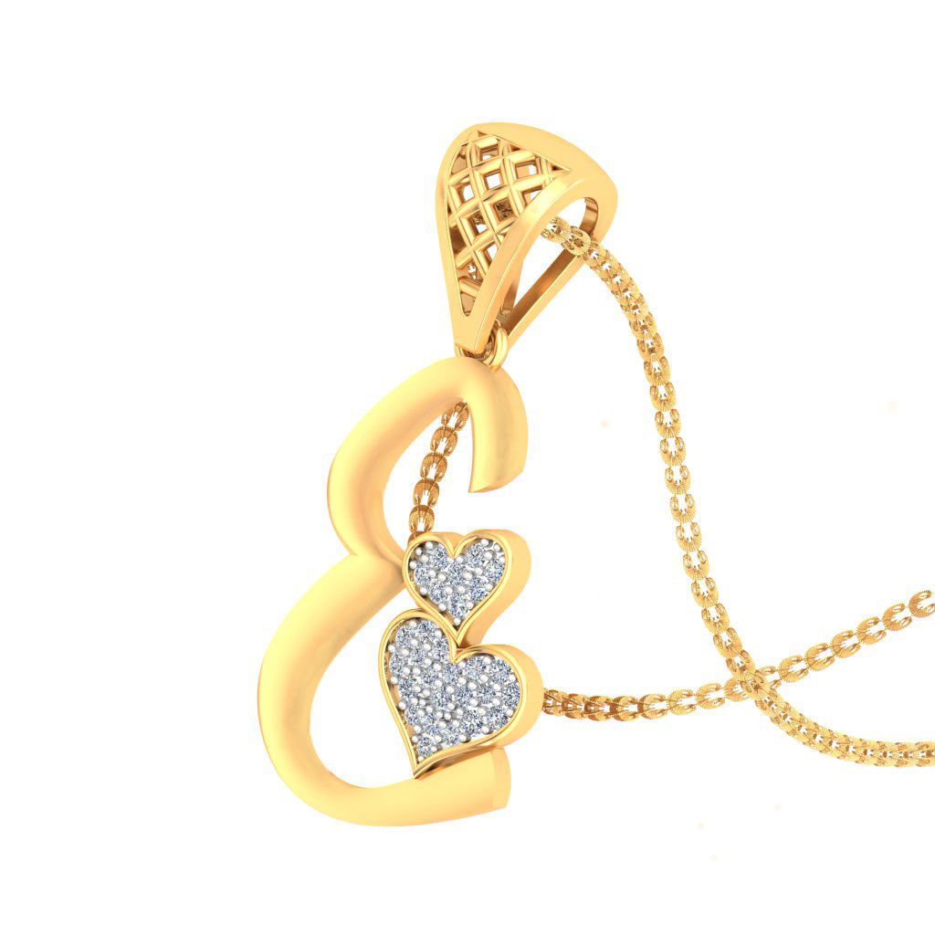 Alphabet-E pendant 3dm stl render detail 3D print model_6