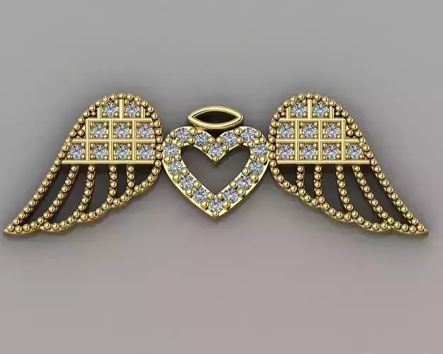 GC GOLD H258-butterfly Diamond Gold necklace